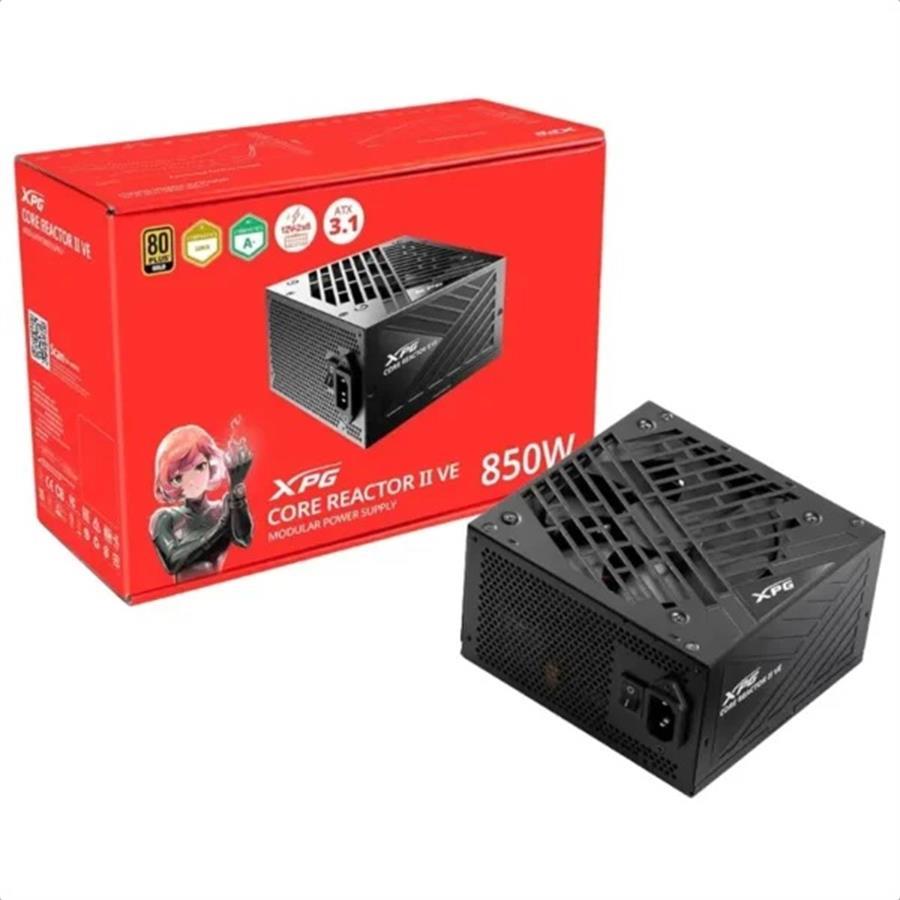 FUENTE GAMER ADATA 850W XPG CORE REACTOR VE II 80 PLUS GOLD